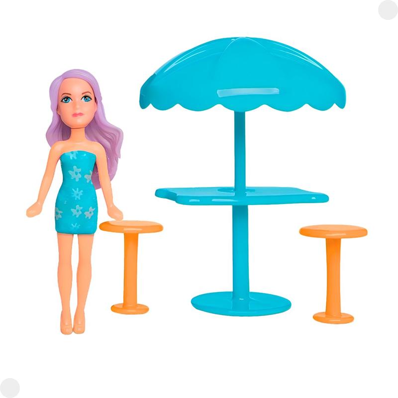 ☆doll 　AQUA DE AIR AQUA DE AIR Conjunto Judy Aqua Park Cabana Sortido 0414 - Samba Toys - Bonecas